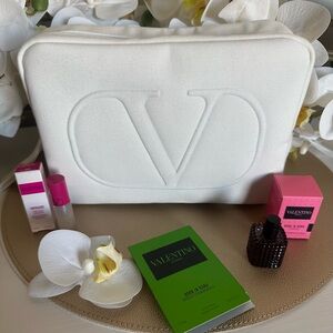 Valentino Cream Cosmetic Bag